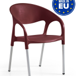 Set 4 Sedie Luna da Giardino Cucina Bar Ristorante Poltrona Sedia in Polipropilene Vari Colori