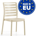 Set 4 Sedie Diva Design da Giardino Cucina Bar Ristorante Poltrona Sedia in Polipropilene Vari Colori