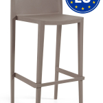 Set 4 Sedie Alte Sgabello Sunset da Giardino Cucina Bar Ristorante Poltrona Sedia in Polipropilene Vari Colori e Altezze