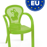 Set 4 Sedie Kids da Giardino Cucina Bar Ristorante Poltrona Sedia in Polipropilene Vari Colori