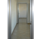 Porta Interna a Battente in Alluminio e Vetro Trasparente - Varie Misure - ITALFROM®