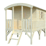 Casetta da Giardino per Bambini in Legno d' Abete Nordico(16mm) - 331X180cm - Pavimento Incluso - ITALFROMBABY09