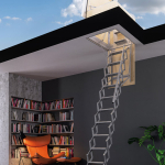 Scala Retrattile a Pantografo per Terrazza