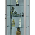 Vetrinetta di Sicurezza Blindata Corazzata a Piani Tutto Vetro H 180 cm x 70 x 45 cm