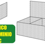 Conf. 10 pz  Diaframmi per Gabbioni Scatola Zinco Alluminio + Pvc Maglia 8x10 mm