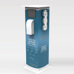 Colonnina Igienizzante in Digiboard con Dispenser Manuale e Display per Prevenzione Covid-19 - Italfrom
