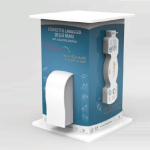 Colonnina Igienizzante in Digiboard con Dispenser Manuale da Banco per Prevenzione Covid-19 - Italfrom