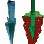 VITPOST Supporto Per La Posa a Secco dei Paletti T 30