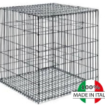 Gabbione Rigido con Rete Elettrosaldata Filo Zinco Alluminio 5,5 mm