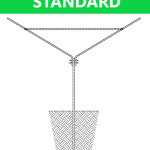 Pali Intermedi a Y per Melograno Prezincati Standard