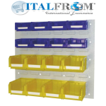 2 Pezzi Pannello Pensile in Metallo PB45 Vuoto per Contenitori KeyBox