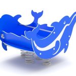 Delfino a Molla in Polietilene per Parco Giochi per Bambini - ITALFROM®