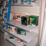 SCAFFALATURA MURALE COMPLETA LUNGHEZZA 10,80 MT , H 200 CM , PROF.40 CM , BASE + 5 RIPIANI