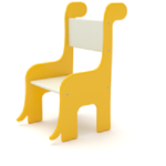 Fafà Sedia Giraffa in Polietilene per Bambini