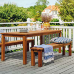 Tavolo Picnic Set Cesis in Legno di Pino 200X78X74H cm - ITALFROM 404