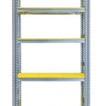 MODULO INIZIALE - Scaffalatura da Magazzino Zincata Ripiano in PVC H 300 cm , L 120 cm ,  PROF. 60 cm , con 5 ripiani , PORTATA OGNUNO 120 Kg