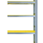 z MODULO CONTINUATIVO - Scaffalatura da Magazzino Zincata Ripiano in PVC H 350 cm , L 90 cm ,  PROF. 60 cm , con 6 ripiani , PORTATA OGNUNO 90 Kg