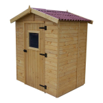 Casetta da Giardino Eden 1612 in Legno Massello non Trattato - cm 160x120cm - ITALFROM 418