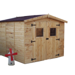 Casetta da Giardino Eden 2424 in Legno Massello non Trattato - cm 240x240cm - ITALFROM 422