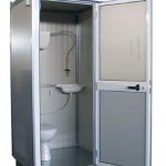 Cabina Metallica per Servizi Igienici Coibentata con Punto Luce