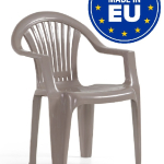 Set 4 Sedie Braga da Giardino Cucina Bar Ristorante Poltrona Sedia in Polipropilene Vari Colori