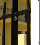 .Piantana in Ferro Piatto Zincato e Verniciato 50x8mm - a Cementare (Completa di Bulloneria)