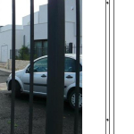 .PIANTANA PROFILO TUBOLARE ZINCATO 40x40mm - A TASSELLARE (COMPLETA DI BULLONERIA)